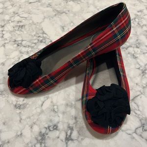 Land’s  End Plaid flat Shoes